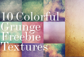 feature image of Freebie: 10 Colorful Grunge Textures