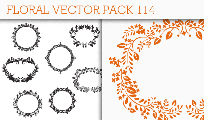 designious-floral-vector-pack Collection of floral vector elements