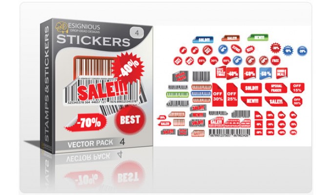 designious-vector-stickers Stickers bundle