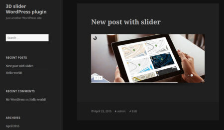Feature image of 3D Responsive WordPress Slider Plugin