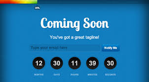 Coming soon landing page 