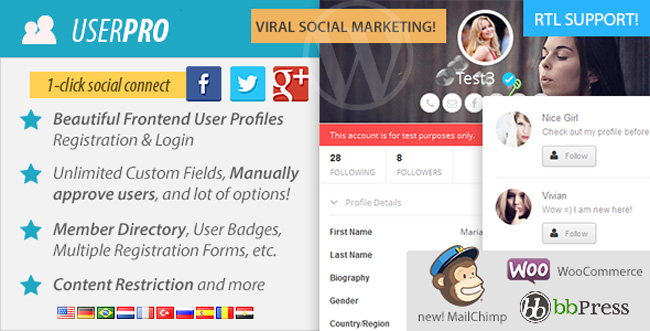 engage with your audience with userpro WP Plugin