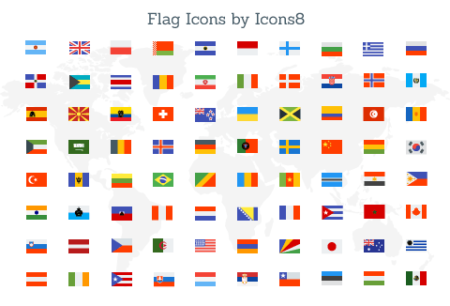 Flag Icons by Icons8