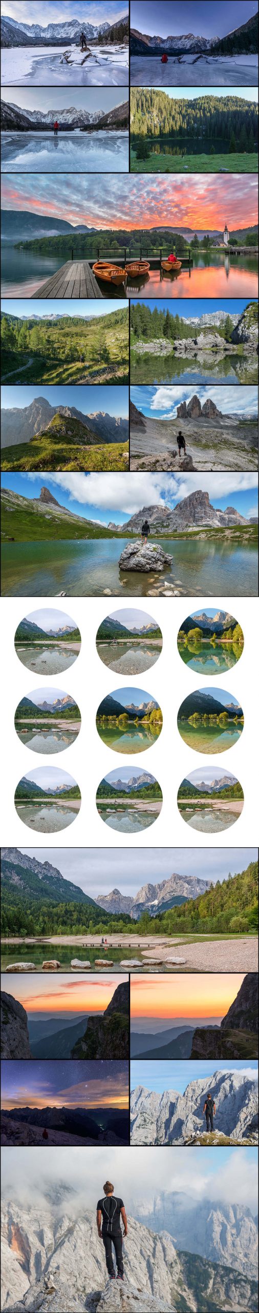 Long collage of Landscapes images