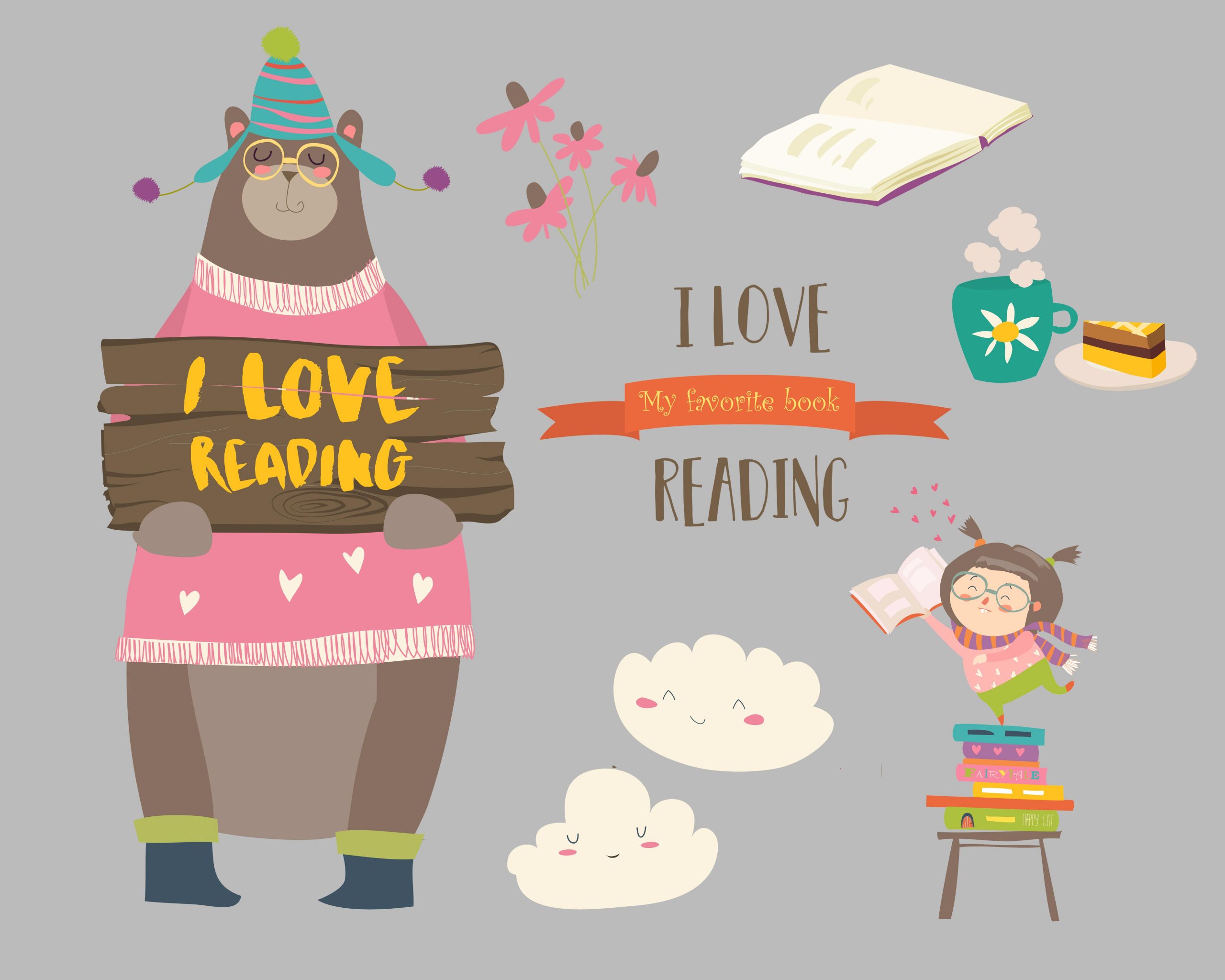 Tiny Joy kids vector bundle