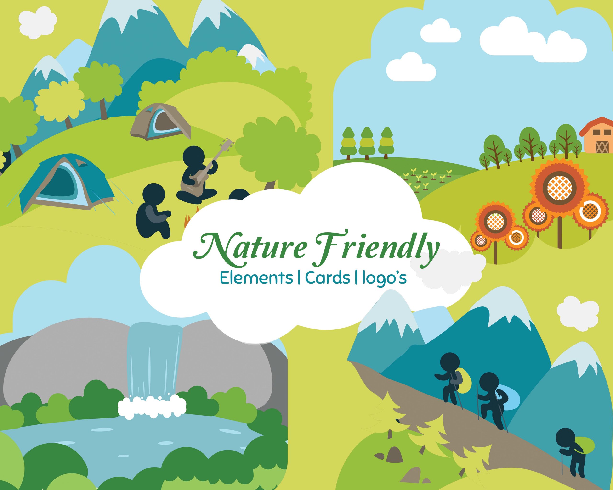 Nature Vector elements pack