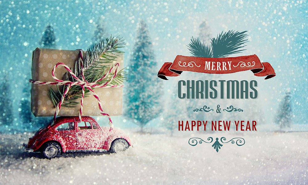 Xmas & New Year with snow Photo & Text Overlay 50 Photo & Text Overlays Bundle - Xmas & New Year