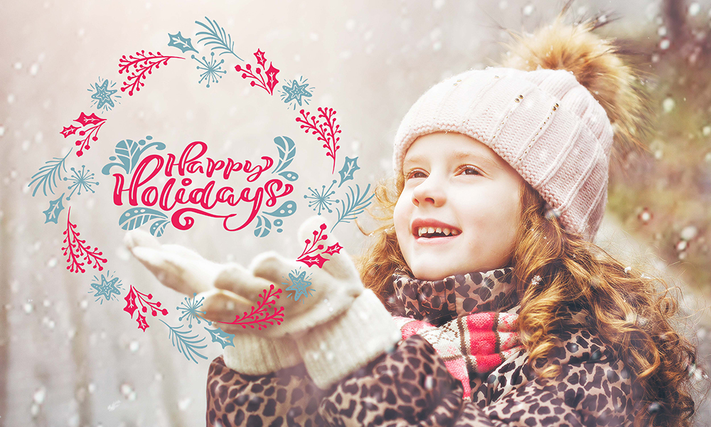 Happy Holidays Photo & Text Overlay 50 Photo & Text Overlays Bundle - Happy Holidays