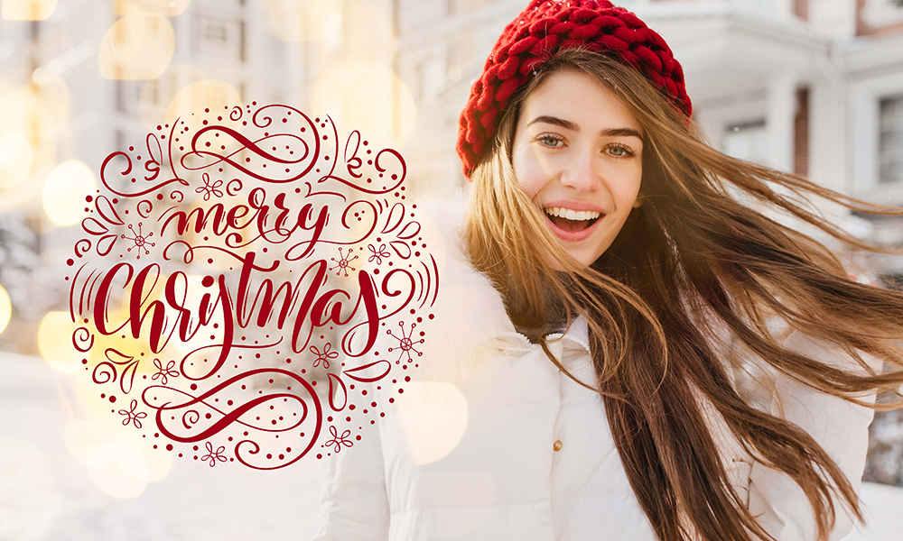 Xmas caligraphy Photo & Text Overlay 50 Photo & Text Overlays Bundle - Xmas 3
