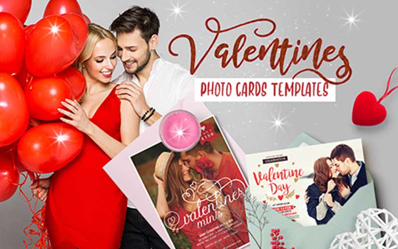 Valentine's Day Photo Cards Templates