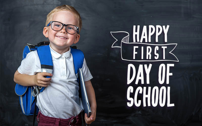 Back to school - Photoshop Text Overlay