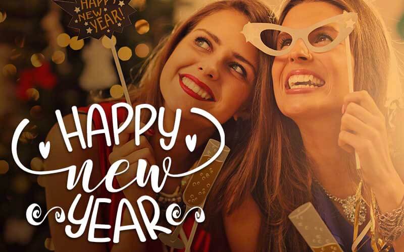 Happy New Year - Photoshop Text Overlay