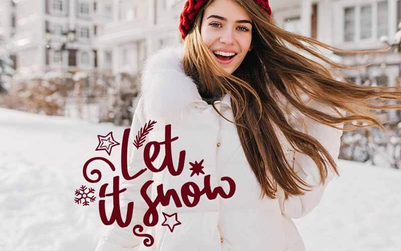 winter - - Photoshop Text Overlay