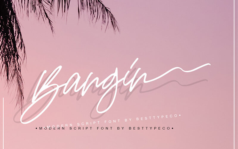 Bangin-Font 51 Elegant & Creative Fonts From The Amazing Fonts Bundle - Bangin