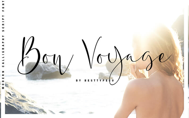 Bon-Voyage-Font 51 Elegant & Creative Fonts From The Amazing Fonts Bundle - Bon-Voyage