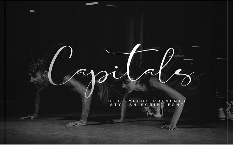 Capitals-Font 51 Elegant & Creative Fonts From The Amazing Fonts Bundle - Capitals