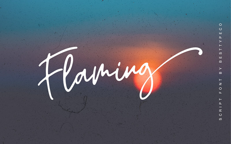 Flaming-Font 51 Elegant & Creative Fonts From The Amazing Fonts Bundle - Flaming
