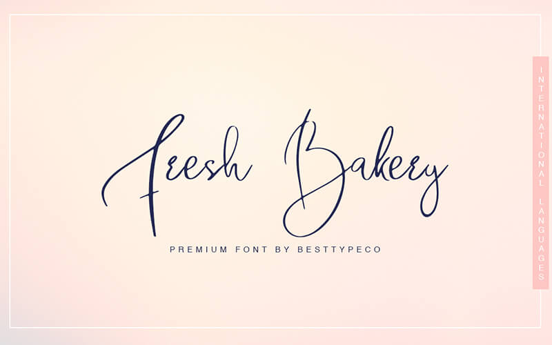 Fresh-Bakery-Font 51 Elegant & Creative Fonts From The Amazing Fonts Bundle - Fresh-Bakery