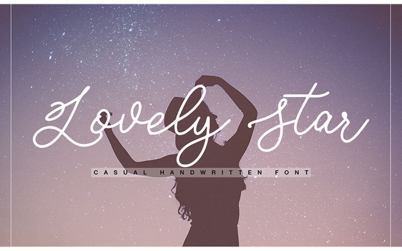 Lovely-Star-Font 51 Elegant & Creative Fonts From The Amazing Fonts Bundle - Fresh- Lovely-Star