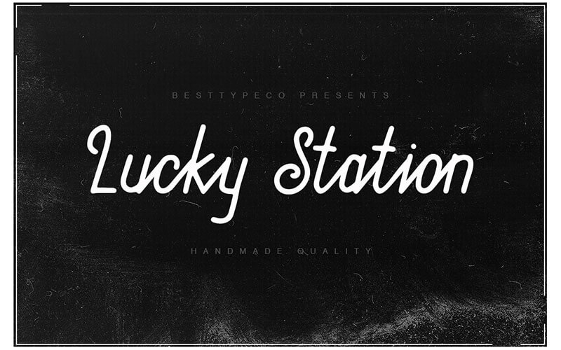 Lucky-Station-Font 51 Elegant & Creative Fonts From The Amazing Fonts Bundle - Lucky-Station