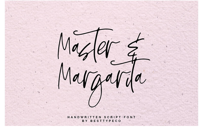MasterMargarita-Font 51 Elegant & Creative Fonts From The Amazing Fonts Bundle -MasterMargarita