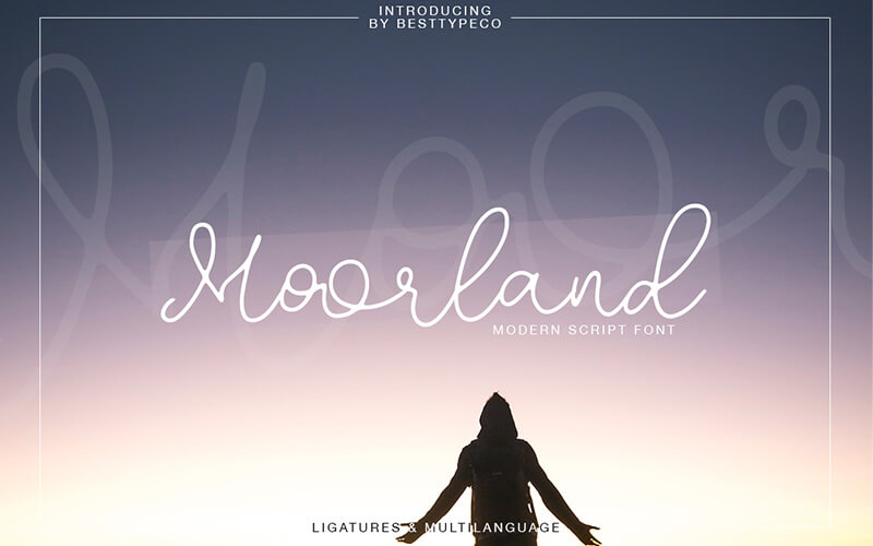Moorland-font 51 Elegant & Creative Fonts From The Amazing Fonts Bundle - Moorland