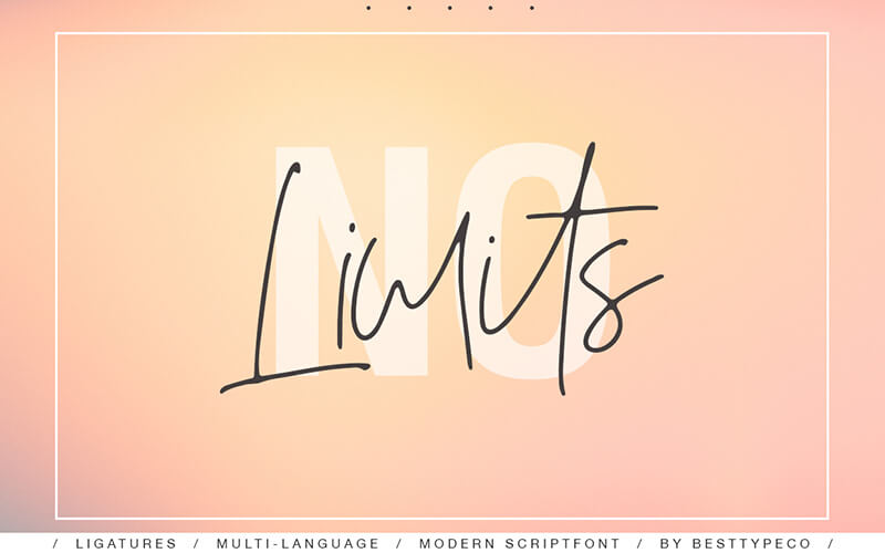 NoLimits-font 51 Elegant & Creative Fonts From The Amazing Fonts Bundle - NoLimits