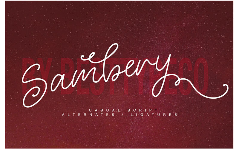 Sambery-font 51 Elegant & Creative Fonts From The Amazing Fonts Bundle - Sambery