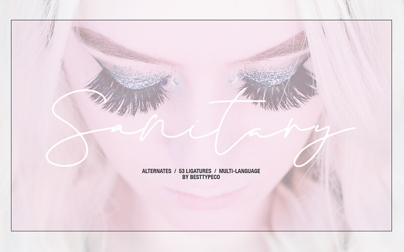 Sanitary-font 51 Elegant & Creative Fonts From The Amazing Fonts Bundle - Sanitary