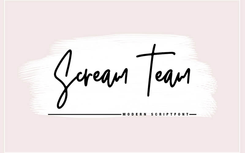 Scream-Team-Font 51 Elegant & Creative Fonts From The Amazing Fonts Bundle - Scream-Team