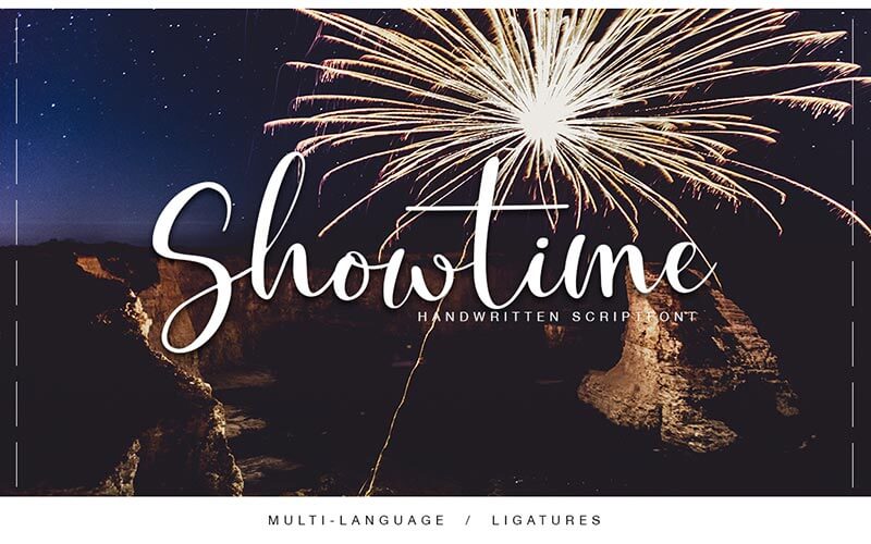 Showtime-font 51 Elegant & Creative Fonts From The Amazing Fonts Bundle - Showtime