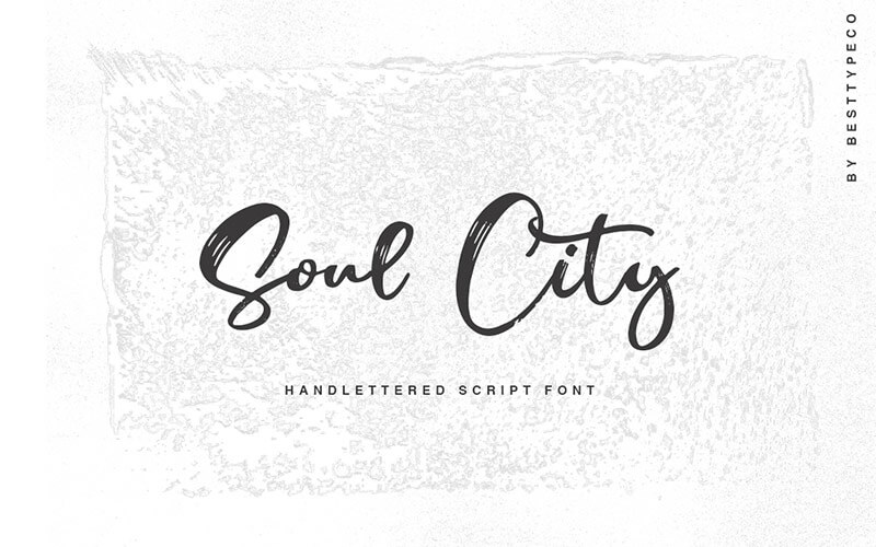 Soul-city-font 51 Elegant & Creative Fonts From The Amazing Fonts Bundle - Soul-city