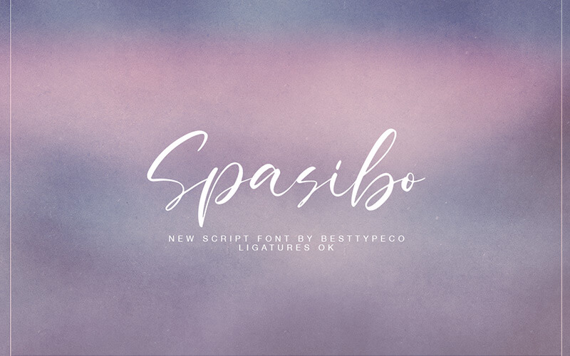 Spasibo-Font 51 Elegant & Creative Fonts From The Amazing Fonts Bundle - Spasibo