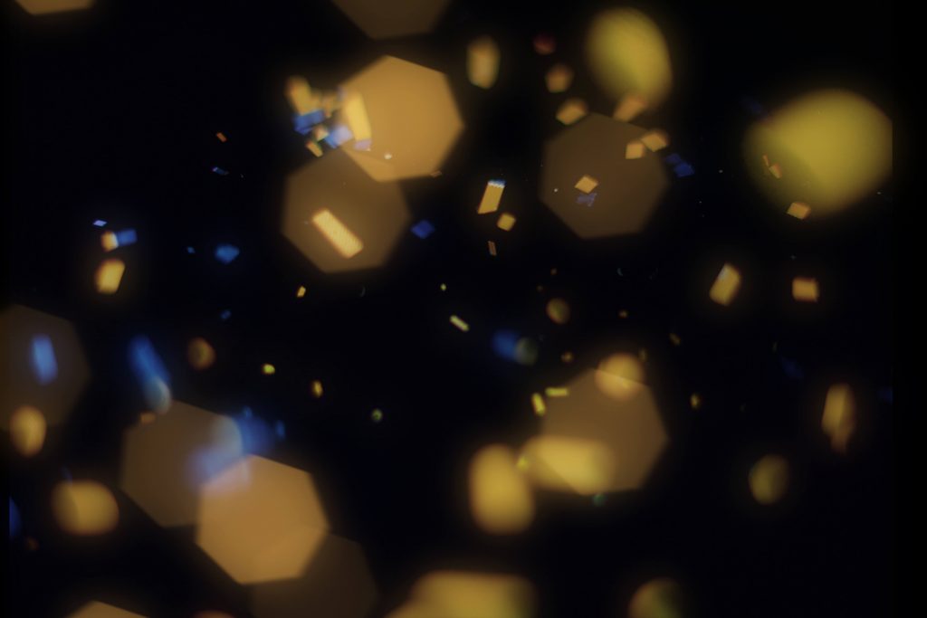 Illuminating lights in a shadowy background 