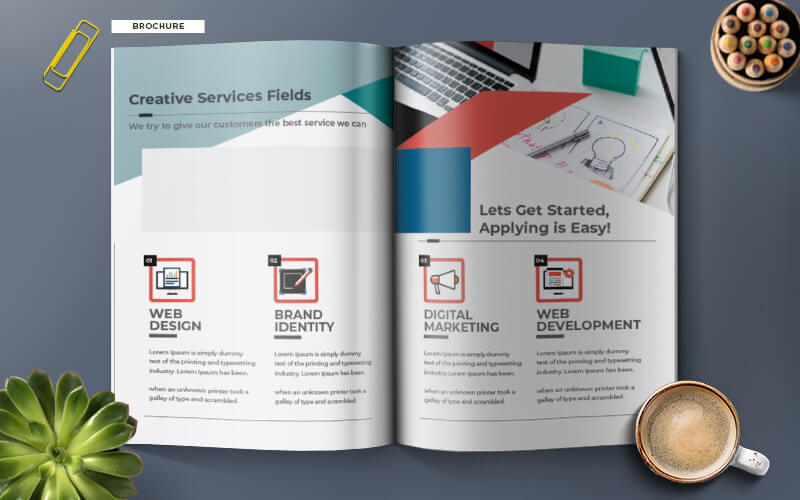 Brand-identity-template Brochure template in the brand identity templates pack