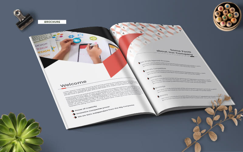 Brochure-template Sample mockup for brochure