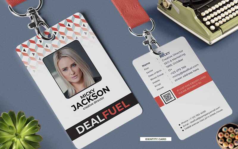 Id-card-Mockup Id card Mockups In the brand identity templates