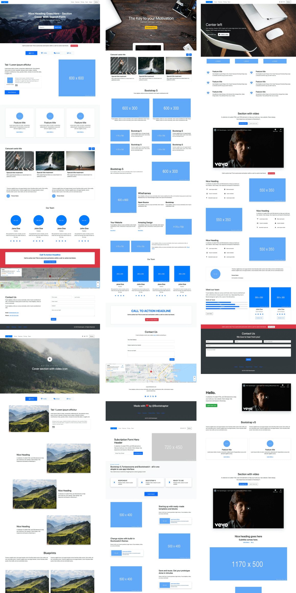 50+ Bootstrap 5 Templates Preview - 6