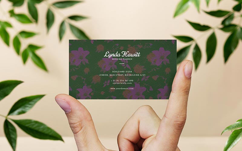 leaf design business card mockup design, business card mockup free psd free mockup for business card