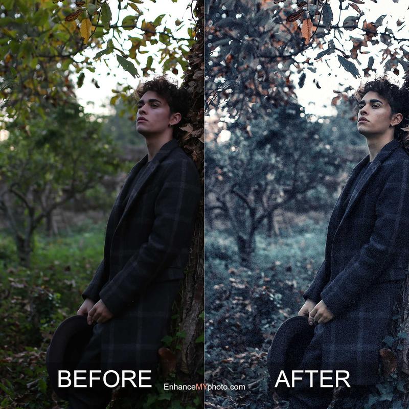 Visual difference between original and soft glow enhanced image.