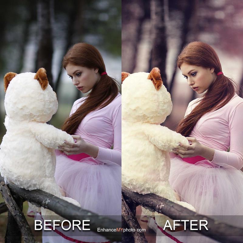 Visual difference between original and color pop enhanced image.