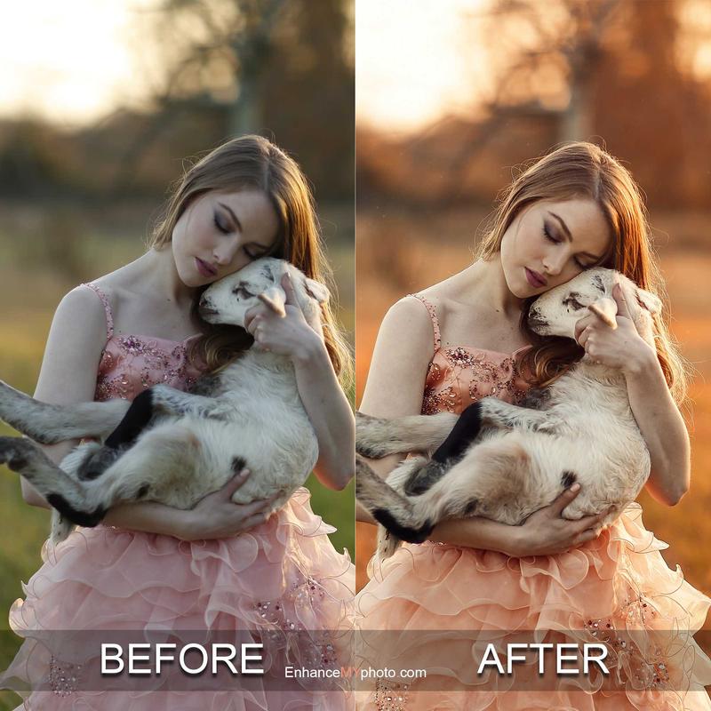 Image transformation with vintage action: comparison of original and vintage styles.