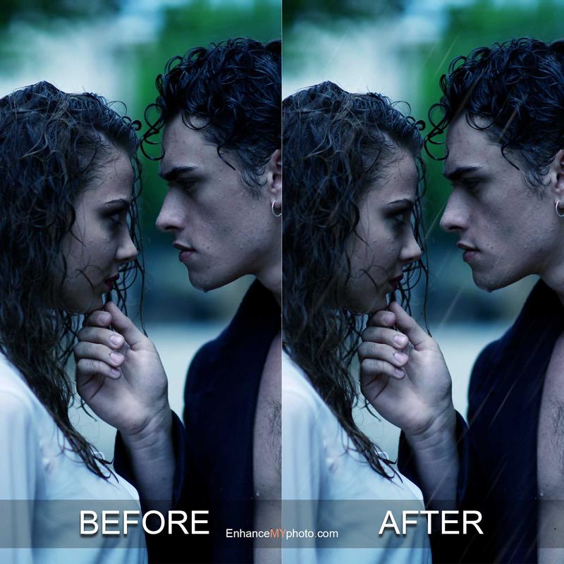 Original and HDR-enhanced images side by side.