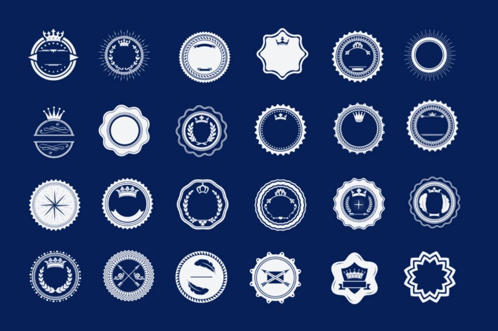 Feathered brush stroke