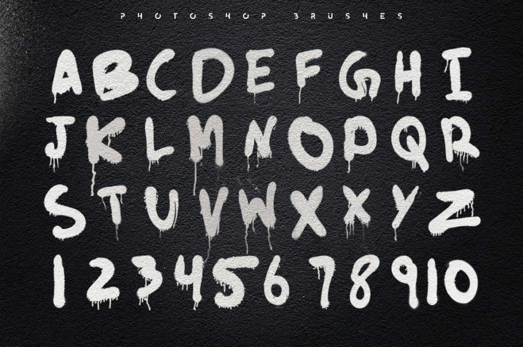 Splatter brush stroke