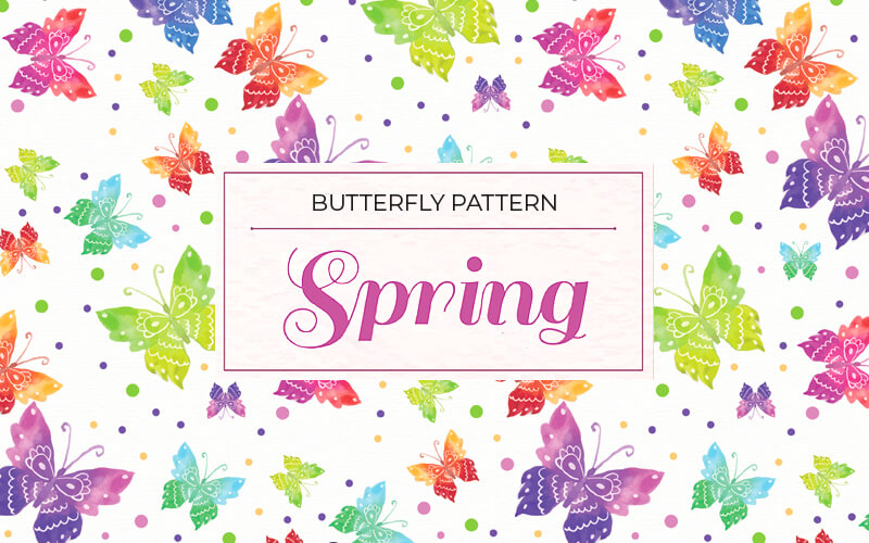 Colorful Butterfly Background, free background images for spring