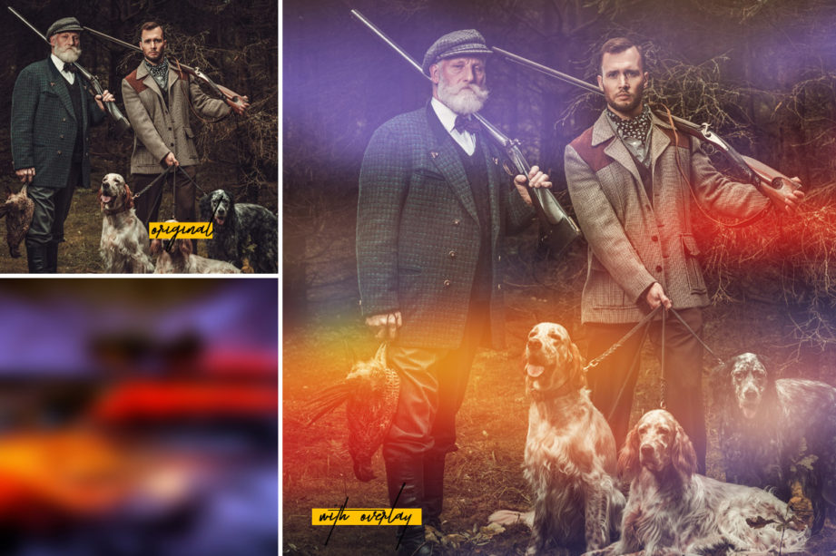 Urban photo with light leak from the image Overlays Bundle.