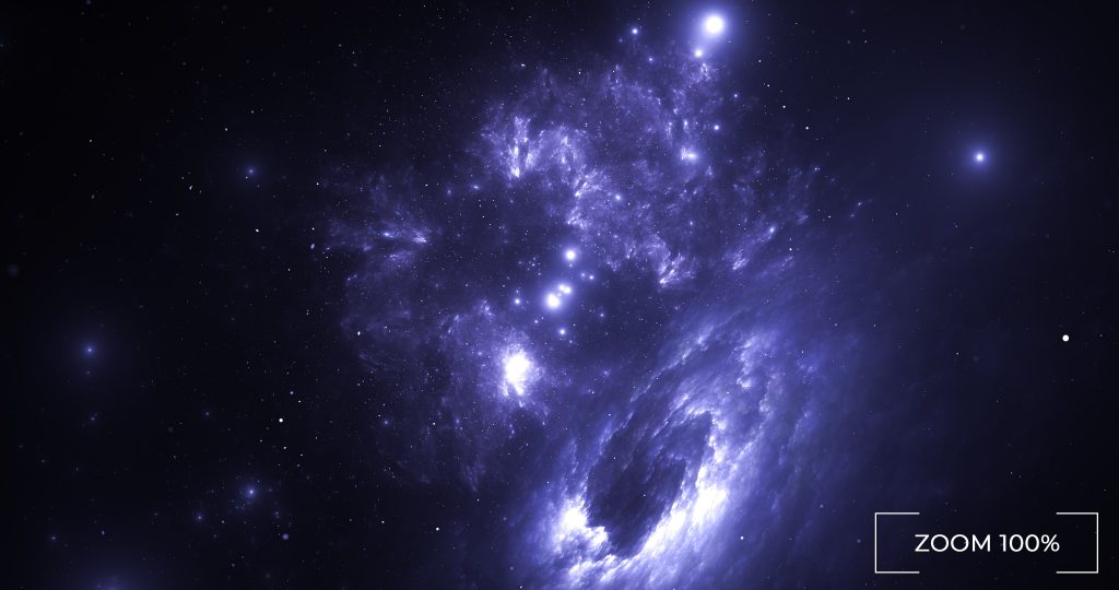 Celestial star cluster background