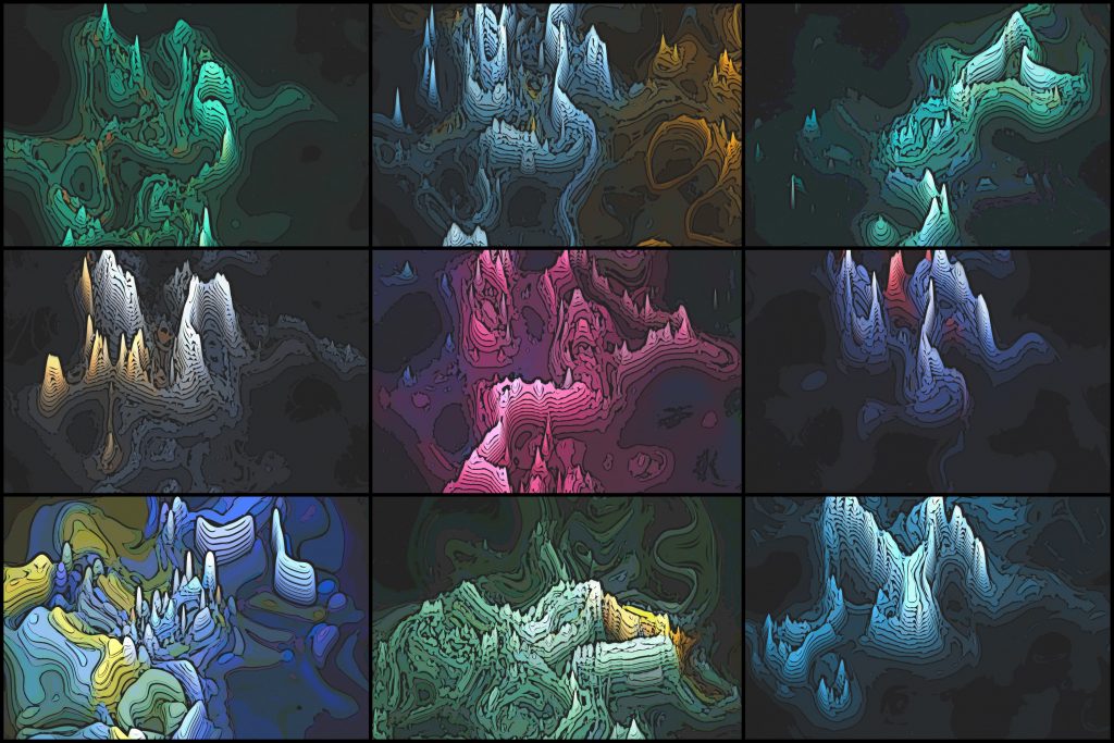 Galactic spiral arms background