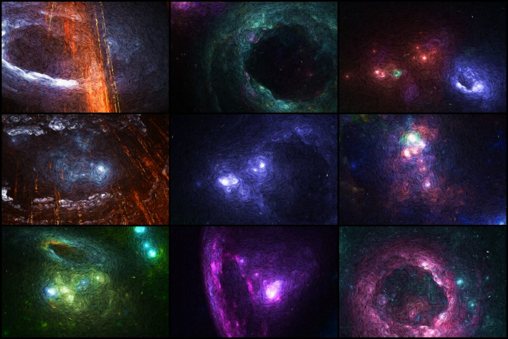 Expansive galaxy view background